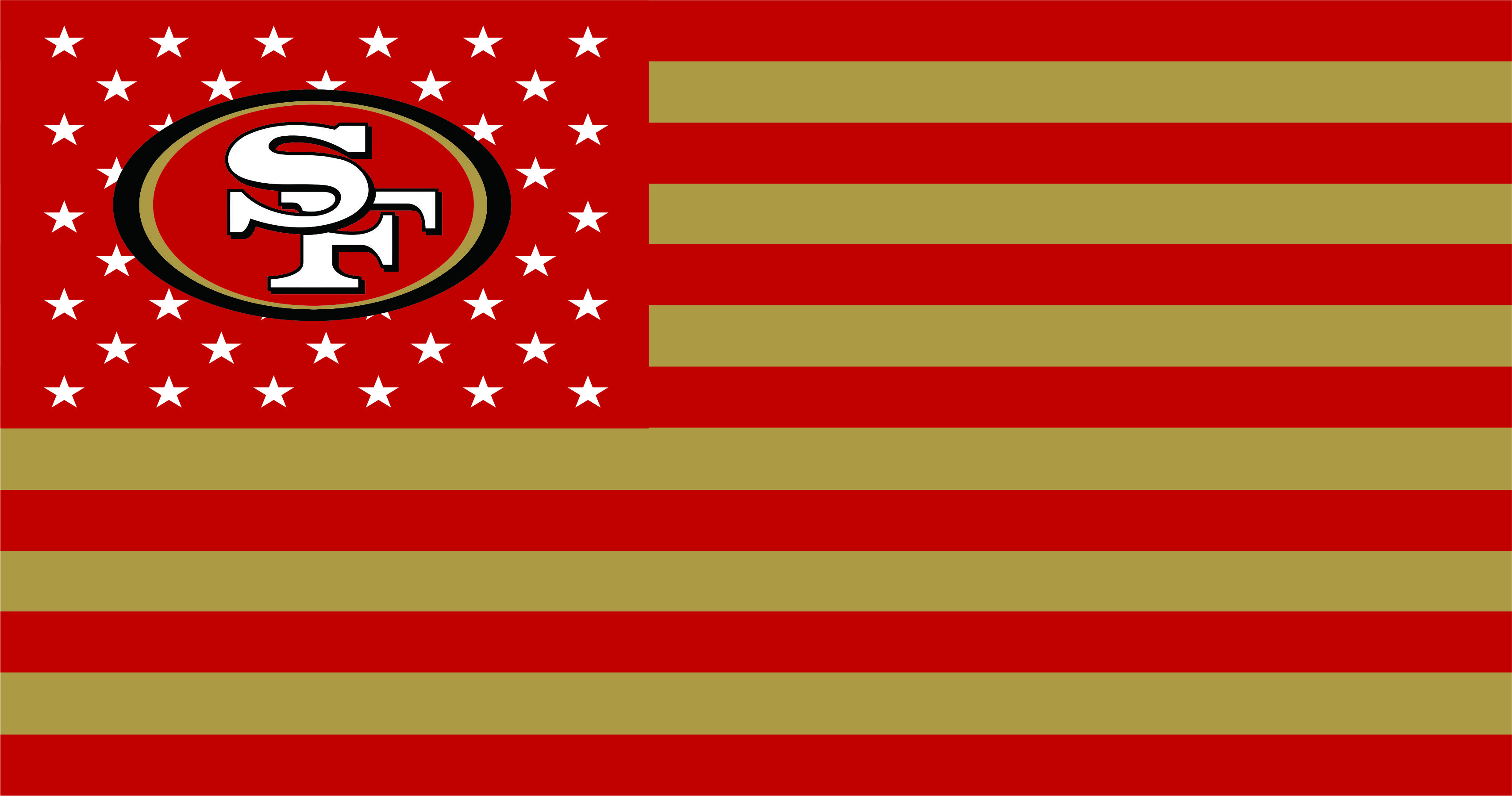 San Francisco 49ers Flag001 logo iron on paper